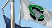 Columbia Steel logo flag